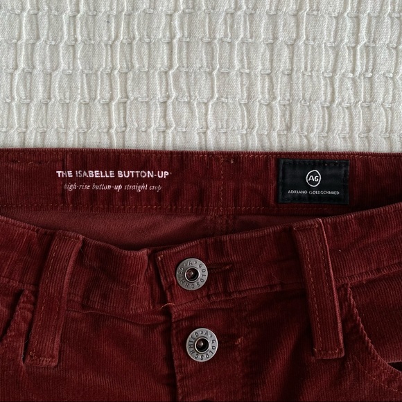 AG Jeans ISABELLE BUTTON-UP Corduroy Cords Ankle jeans - Picture 6 of 10